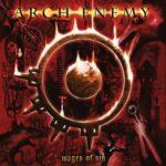 vinyle rouge transparent arch enemy wages of sin recto