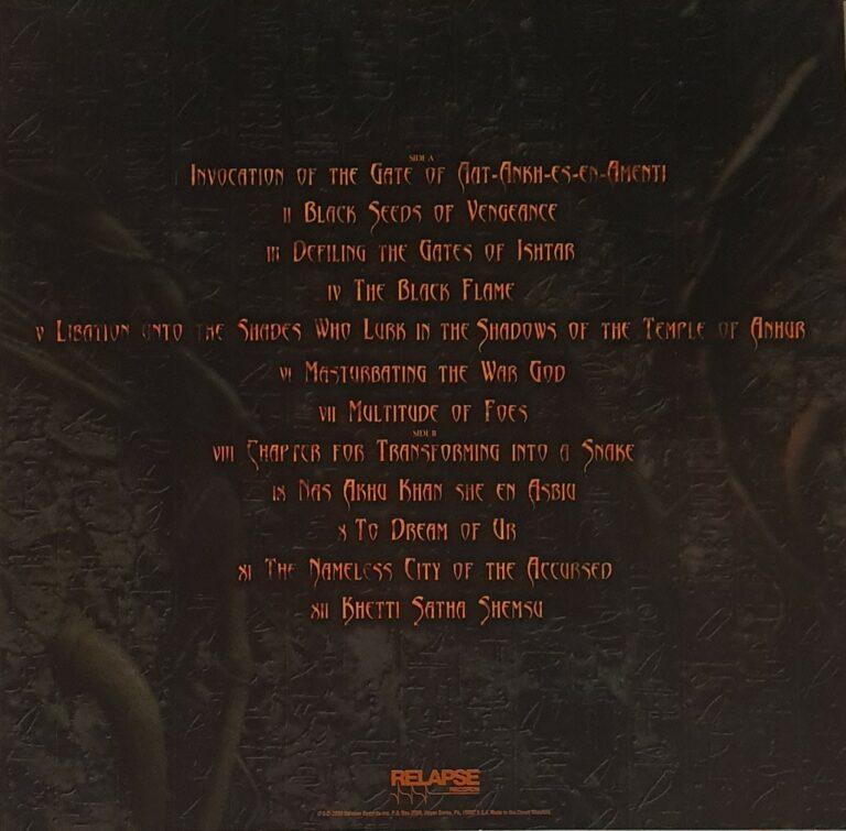 Disque Vinyle Nile Black Seeds Of Vengeance (Edition Limitée Orange