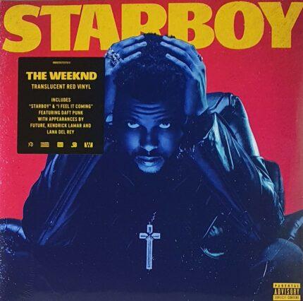 double vinyle the weeknd starboy rouge transparent recto
