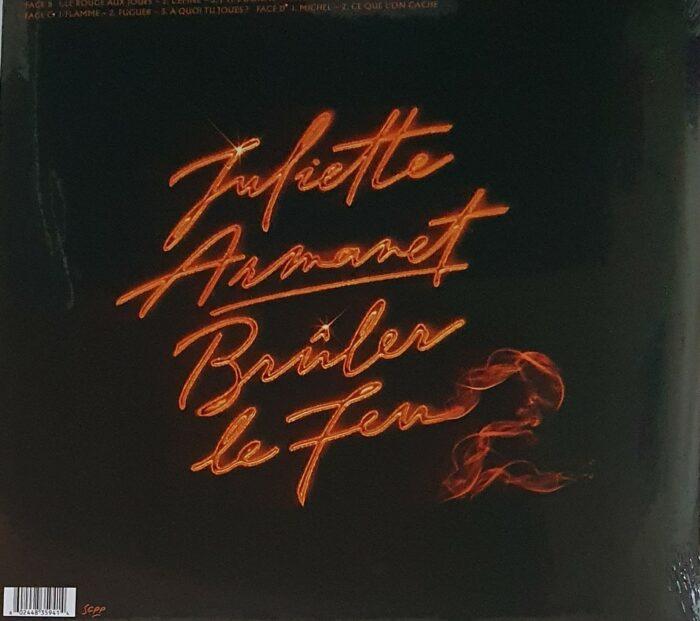 vinyle juliette armanet bruler le feu 2 verso