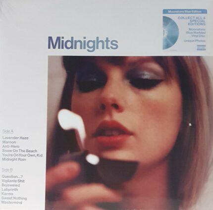 vinyle taylor swift midnights moonstone blue recto