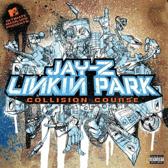 pochette recto vinyle jay-z linkin park collision course