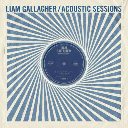 pochette recto vinyle bleu argent liam gallagher acoustic sessions rsd 2025