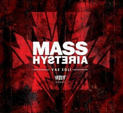 vinyle rouge et noir splatter mass hysteria vae soli hellfest 2024
