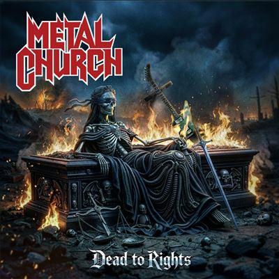 vinyle noir et blanc splatter metal church dead to rights
