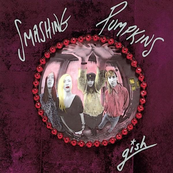 vinyle gris rose violet splatter smashing pumpkins gish