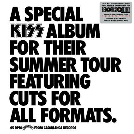 vinyle noir et blanc splatter special kiss tour album rsd 2026