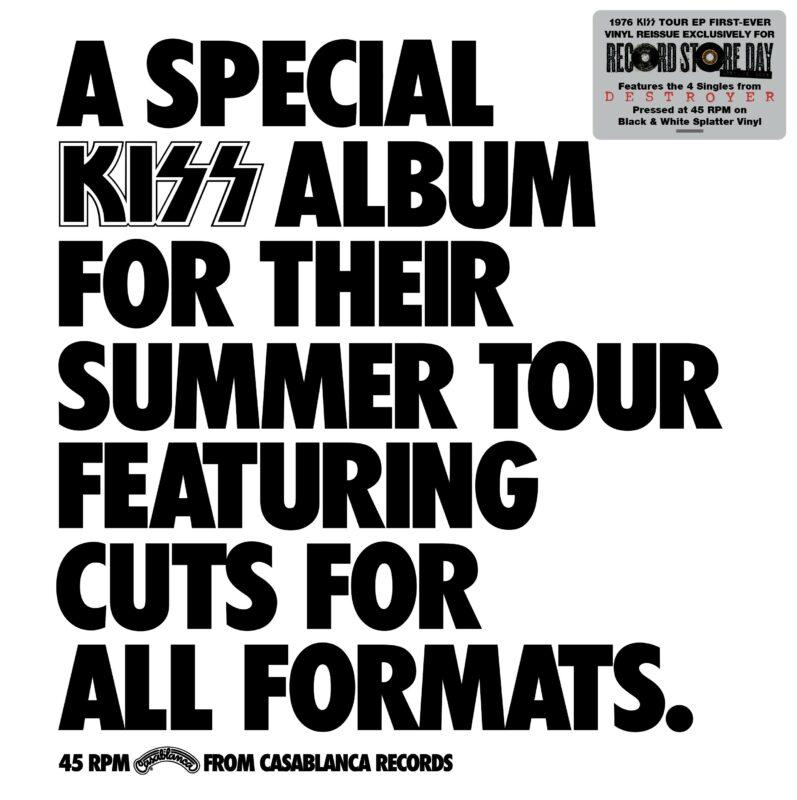 vinyle noir et blanc splatter special kiss tour album rsd 2026