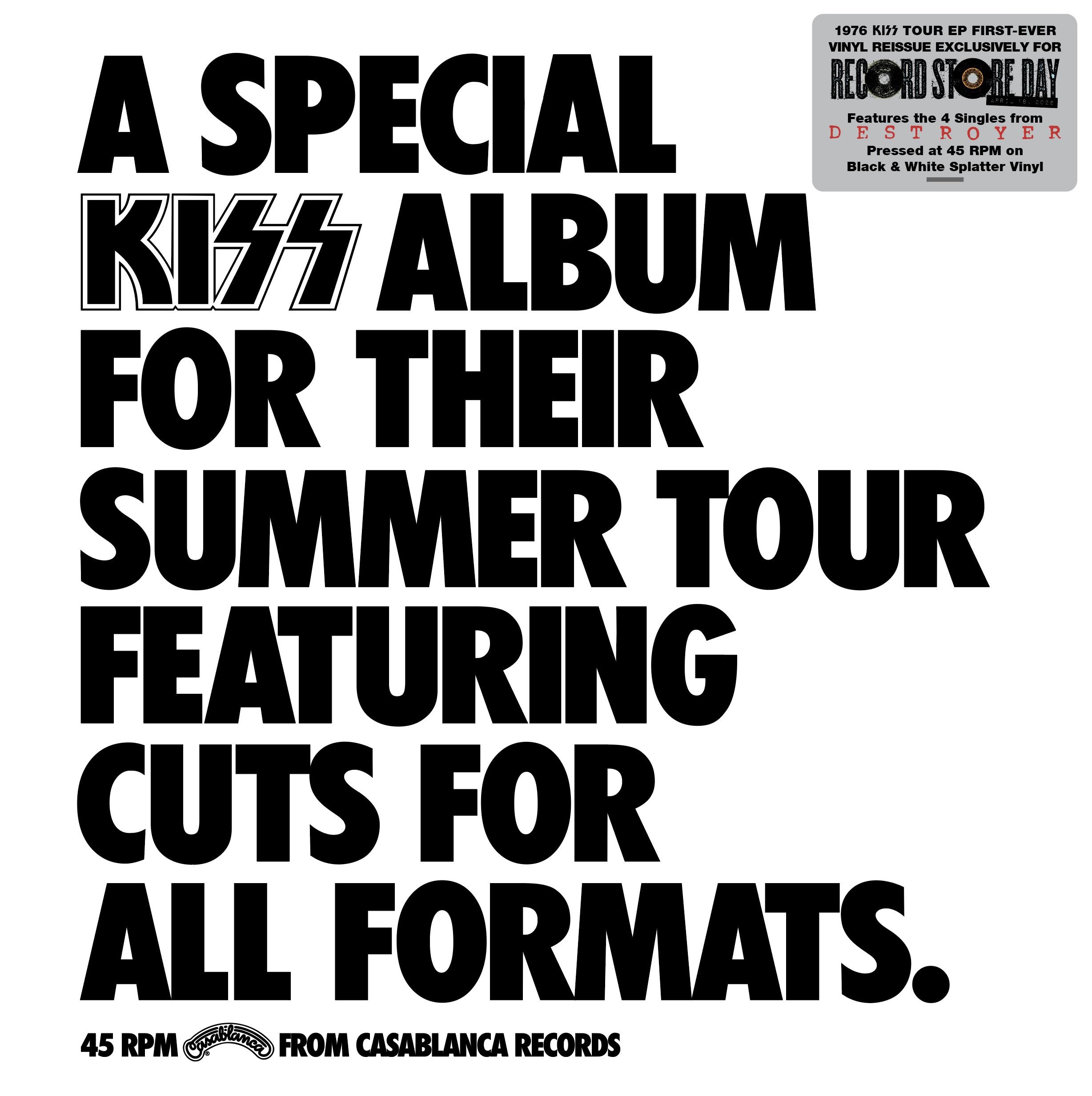 vinyle-noir-blanc-splatter-kiss-special-kiss-tour-album-rsd-2026-kilm-music vinyle noir et blanc splatter special kiss tour album rsd 2026
