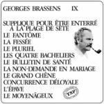 vinyle georges brassens supplique pour un être enterré à la plage de sète