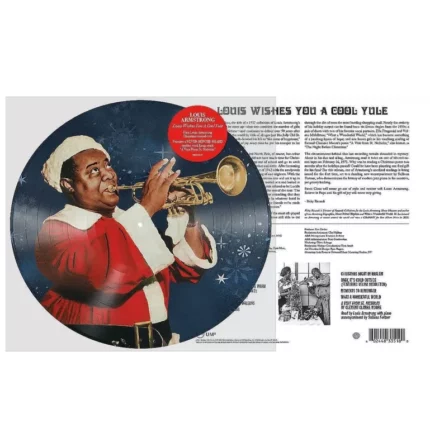 vinyle picture disc louis armstrong louis wishes you a cool yule