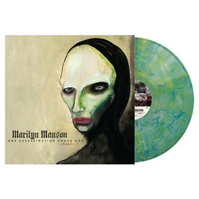 vinyle vert & bleu marbré marilyn manson one assassination under god chapter 2