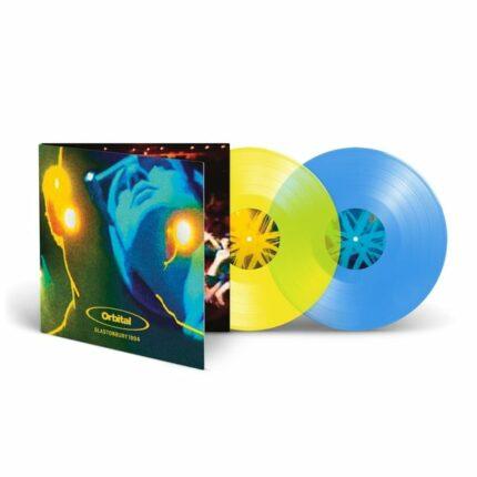 vinyle jaune et bleu orbital glastonbury 1994