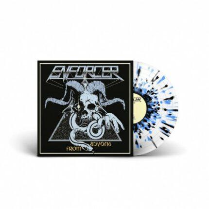 vinyle transparent noir bleu splatter enforcer from beyond