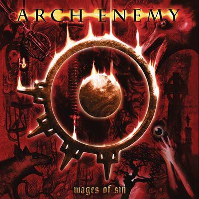 vinyle rouge transparent arch enemy wages of sin recto