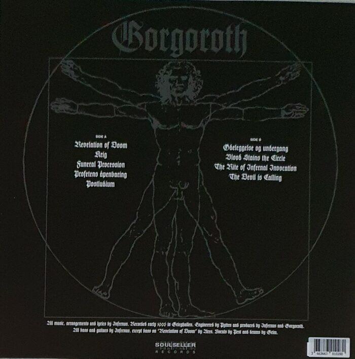 vinyle gorgoroth under the sign of hell édition limitée verso