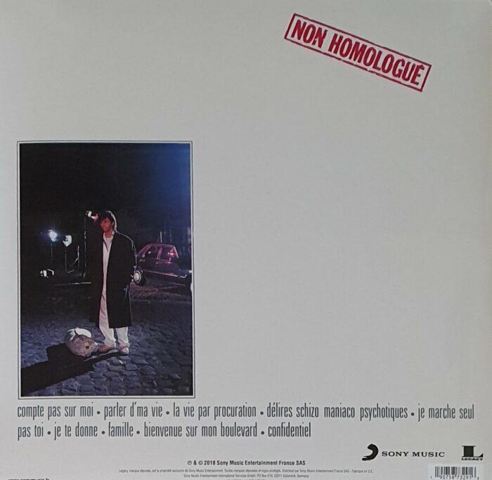 vinyle jean jacques goldman non homologué verso