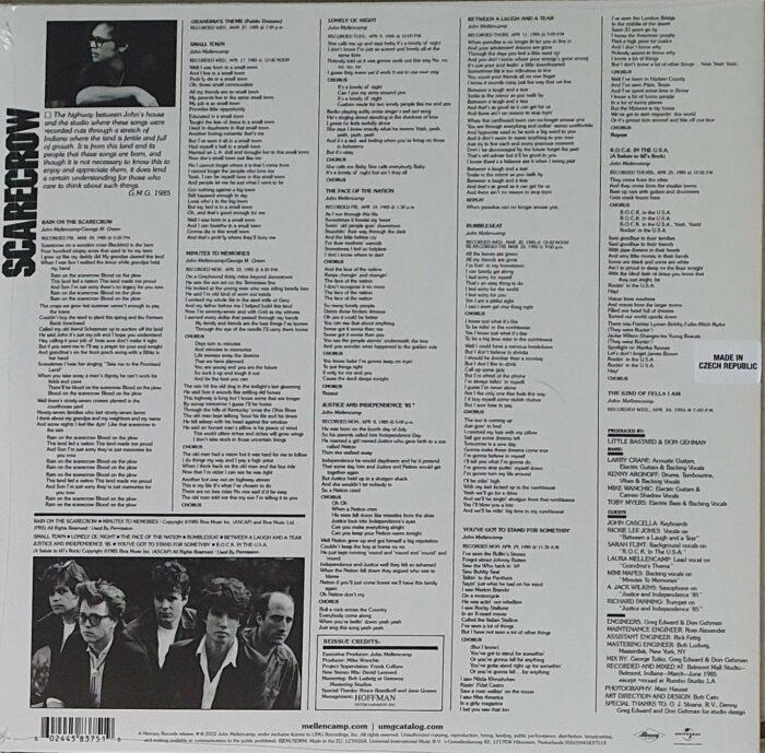 vinyle john cougar mellencamp scarecrow verso