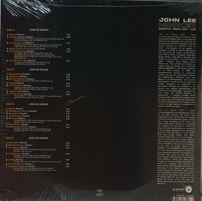 double vinyle john lee hooker essential works 1956-1962 verso