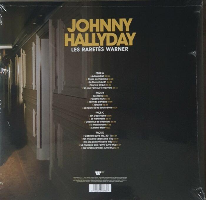 double vinyle johnny hallyday les raretés warner verso