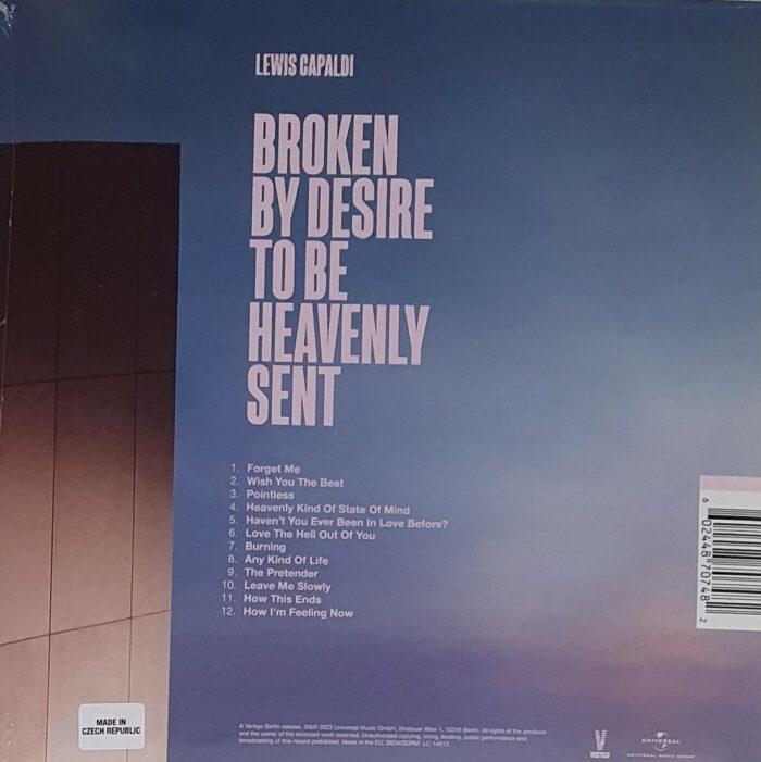 vinyle lewis capaldi broken by desire to be heavenly sent verso