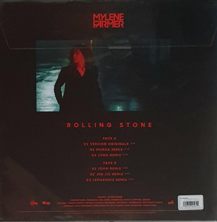 vinyle jaune mylène farmer rolling stone verso