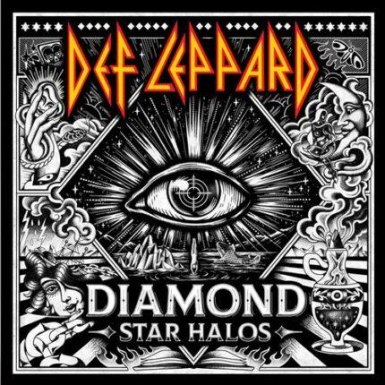 pochette recto vinyle def leppard diamond star halos