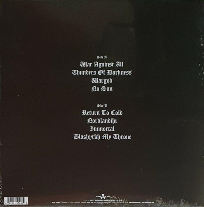 vinyle immortal war against all verso