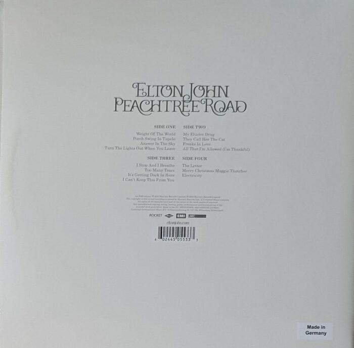 vinyle elton john peachtree road verso