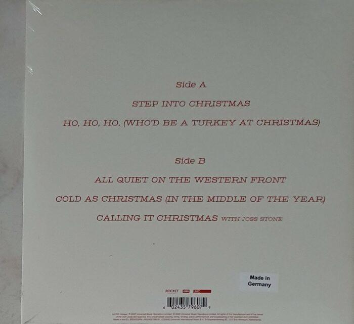vinyle elton john step into christmas verso