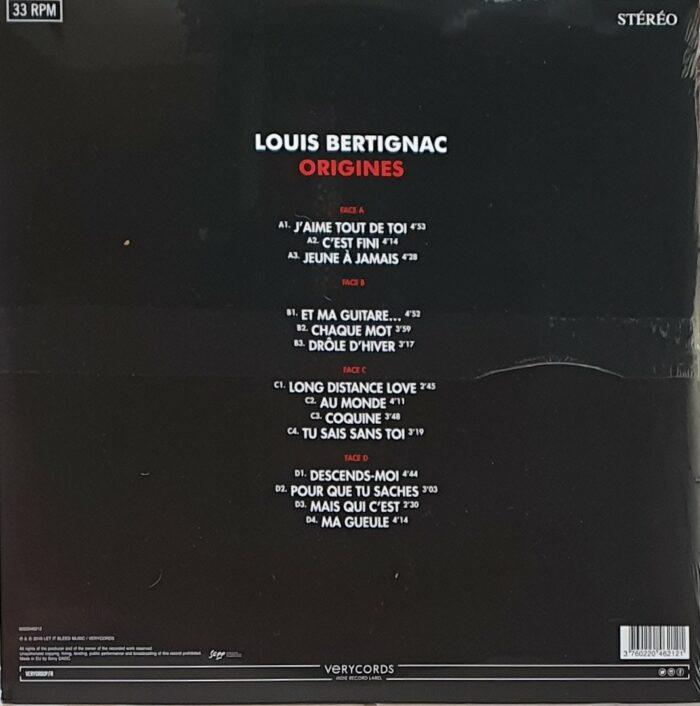 vinyle louis bertignac origines verso