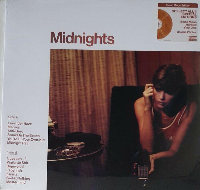 vinyle taylor swift midnights blood moon recto