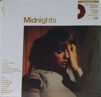 vinyle taylor swift midnights mahogany recto