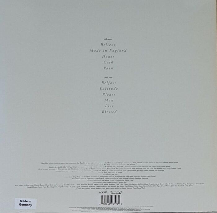 vinyle elton john made in england verso