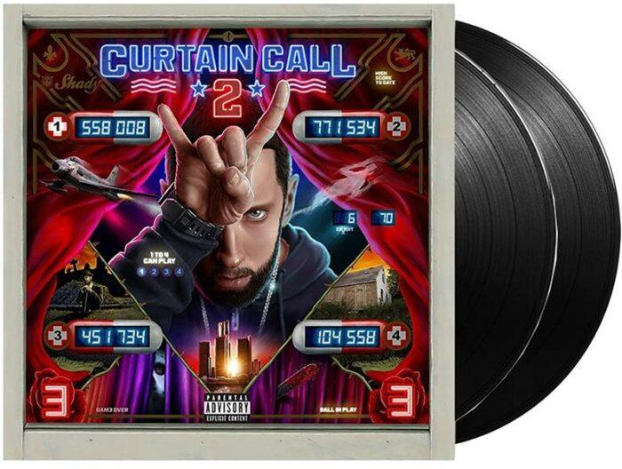 vinyle noir eminem curtain call 2 recto