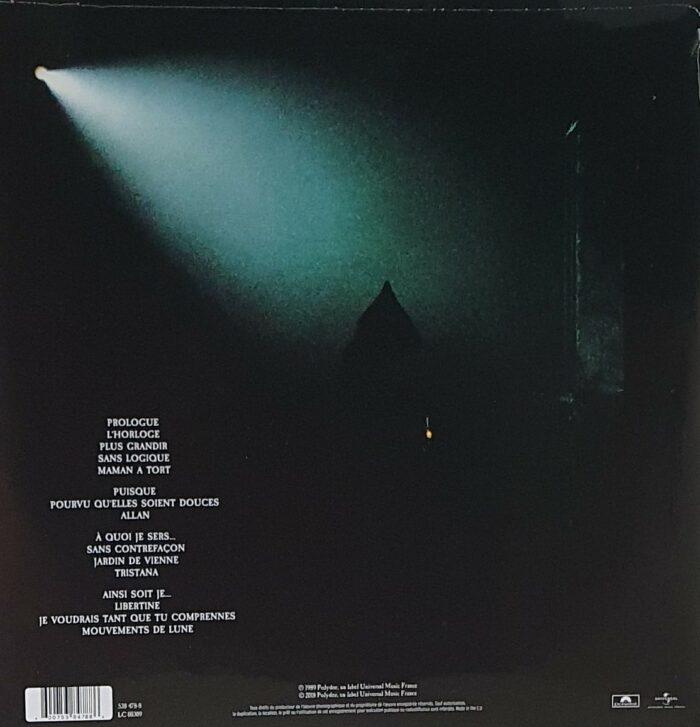 vinyle mylene farmer en concert verso
