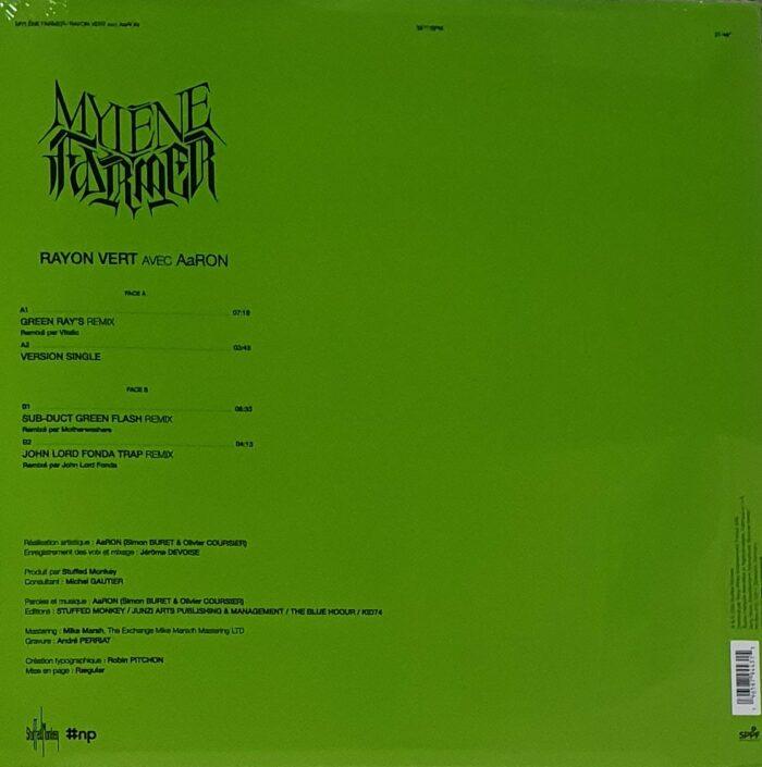vinyle mylene farmer rayon vert verso