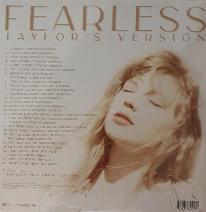vinyle taylor swift fearless verso