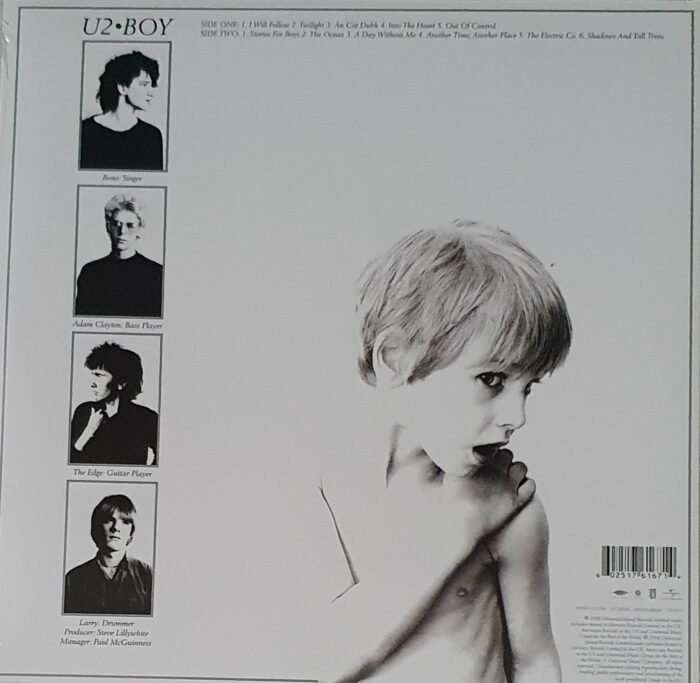 vinyle u2 boy verso