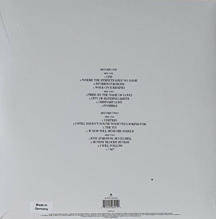 VINYLE U2 SONGS OF SURRENDER BLANC VERSO