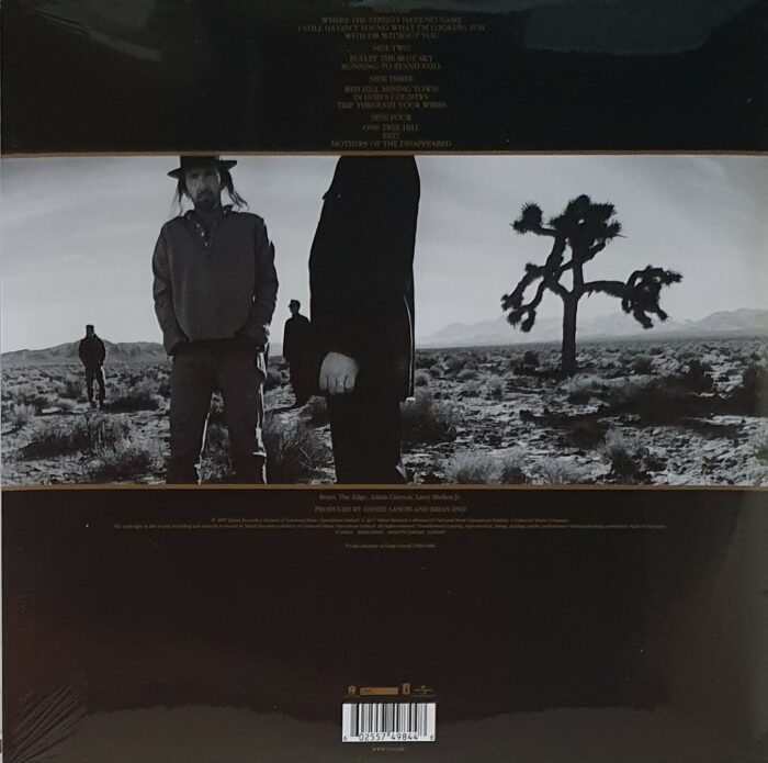 vinyle u2 the joshua tree verso
