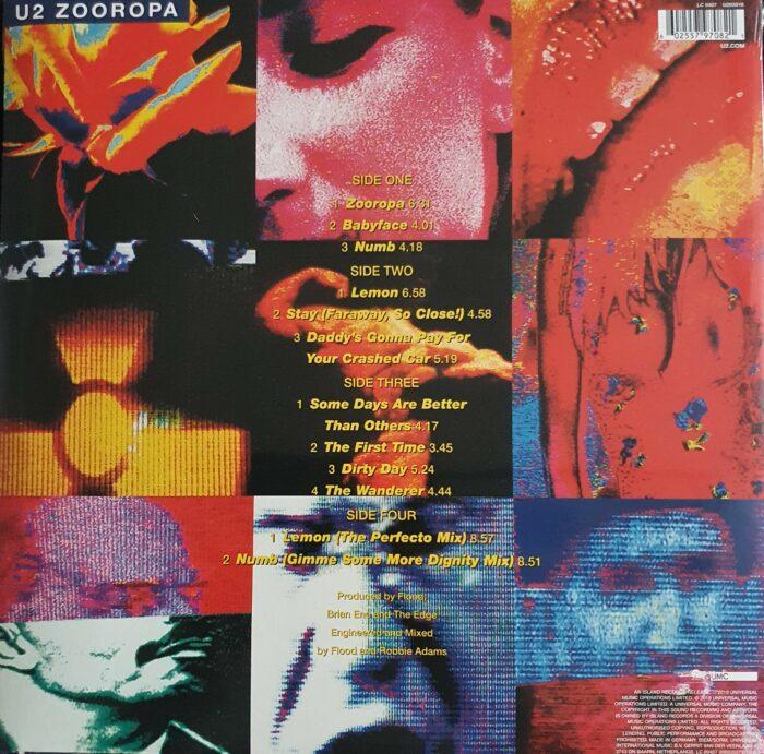 vinyle u2 zooropa verso