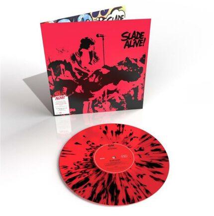 vinyle slade alive rouge noir recto
