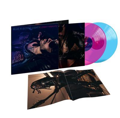 vinyle rose & bleu lenny kravitz bleu electric light recto
