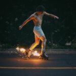 vinyle transparent benson boone fireworks & rollerblades recto