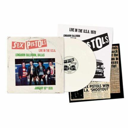 vinyle blanc sex pistols live in the usa longhorns ballroom dallas 1978