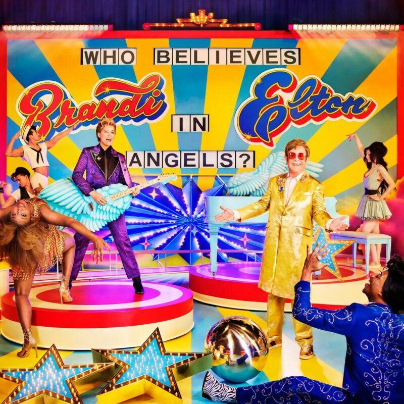 pochette recto vinyle elton john brandi carlile who believes in angels