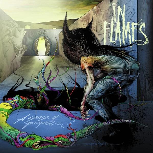 pochette recto vinyle vert in flames a sense of purpose a mirror's truth