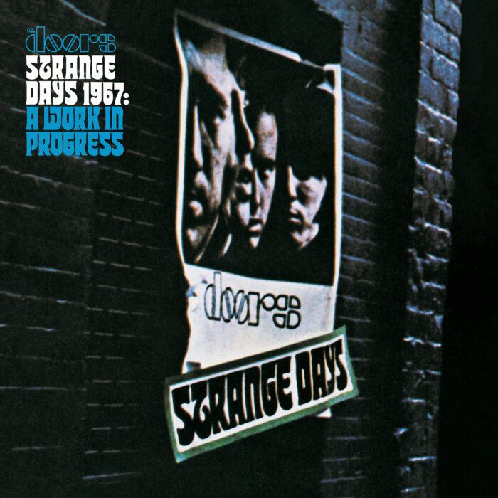 pochette recto vinyle bleu the doors strange days 1967 a work in progress