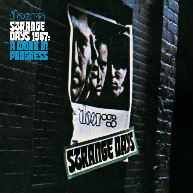 pochette recto vinyle bleu the doors strange days 1967 a work in progress
